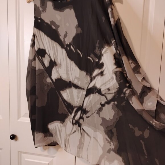 Alfani Women's Desert Ivy Scenic Butterfly Flowy Blouse Top Size 3X Plus - Picture 5 of 7